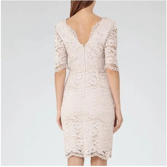 Reiss Cream Lace Dress - Picture 4 of 9